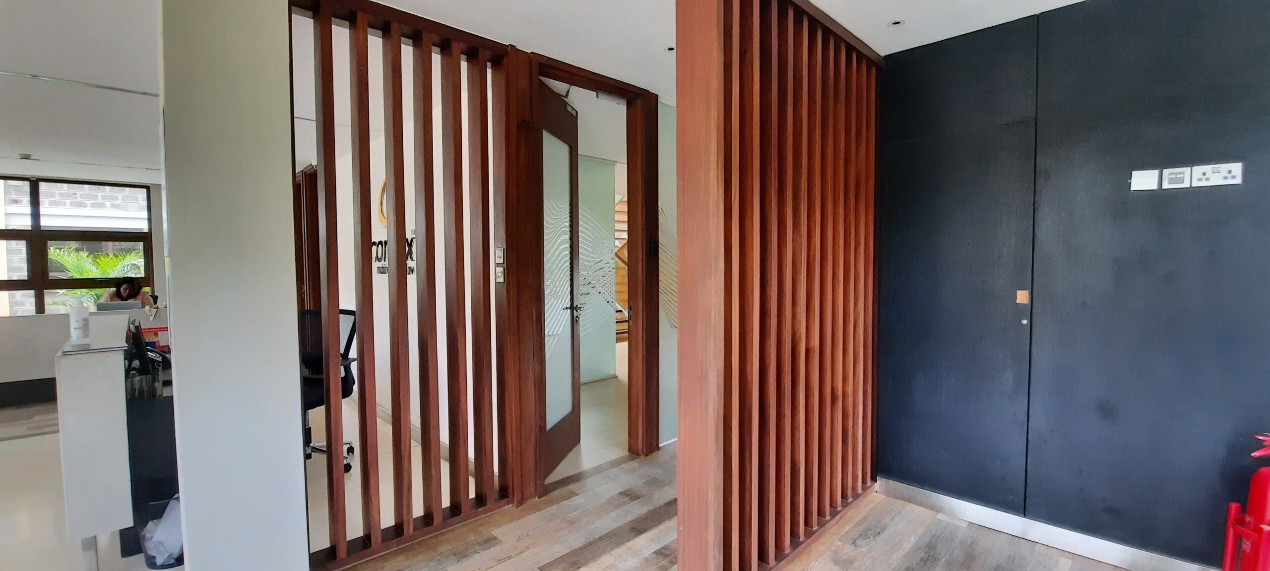Corridor to the office rooms
